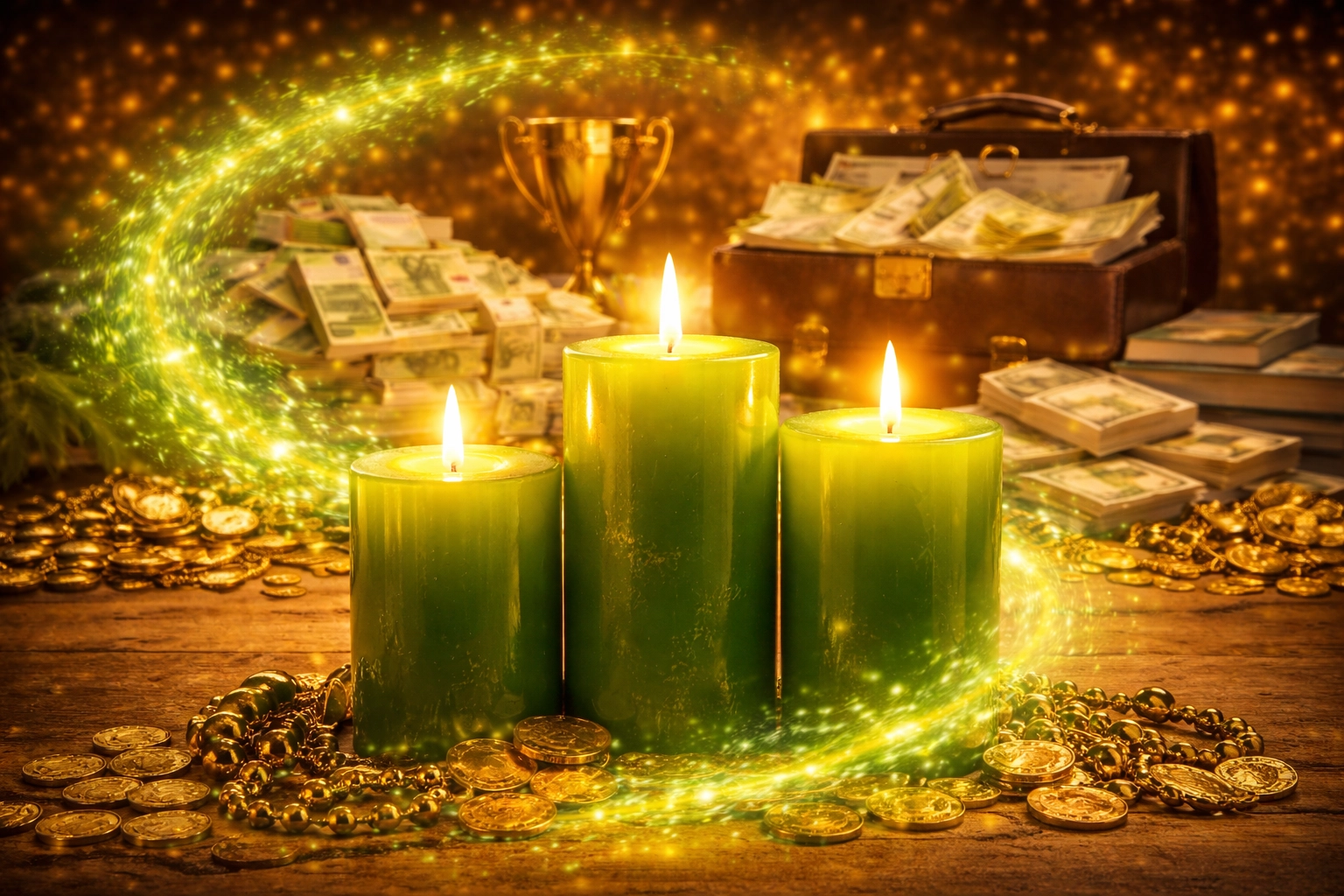 Vela para Atraer Dinero